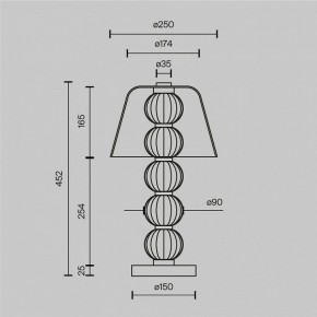 Настольная лампа декоративная Maytoni Amulet MOD555TL-L8G3K в Качканаре - kachkanar.mebel24.online | фото 4