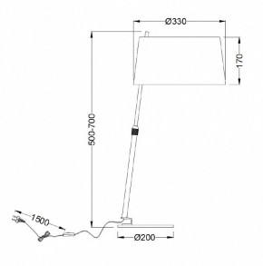 Настольная лампа декоративная Maytoni Bergamo MOD613TL-01B в Качканаре - kachkanar.mebel24.online | фото 9