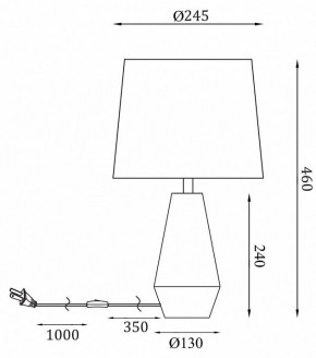 Настольная лампа декоративная Maytoni Calvin Table Z181-TL-01-W в Качканаре - kachkanar.mebel24.online | фото 2