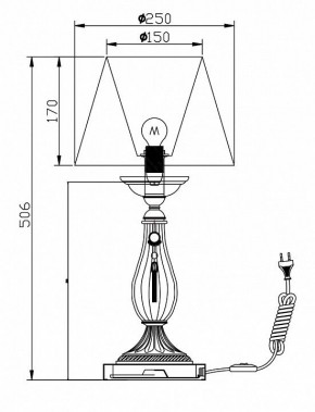 Настольная лампа декоративная Maytoni Demitas RC024-TL-01-R в Качканаре - kachkanar.mebel24.online | фото 3