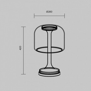 Настольная лампа декоративная Maytoni Spirito MOD286TL-L18G3K в Качканаре - kachkanar.mebel24.online | фото 4