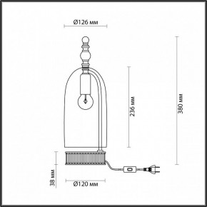 Настольная лампа декоративная Odeon Light Bell 4892/1T в Качканаре - kachkanar.mebel24.online | фото 6
