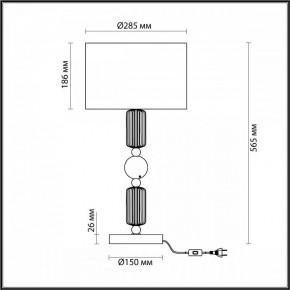Настольная лампа декоративная Odeon Light Candy 4861/1T в Качканаре - kachkanar.mebel24.online | фото 4