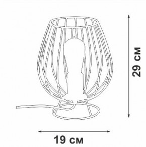 Настольная лампа декоративная Vitaluce V4296 V4296-0/1L в Качканаре - kachkanar.mebel24.online | фото 3