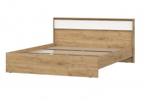 НЕКСТ 1 Кровать двойная (1.6х2.0) Дуб Золотой/Белый в Качканаре - kachkanar.mebel24.online | фото