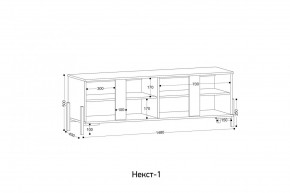 НЕКСТ - 1 Тумба ТВ в Качканаре - kachkanar.mebel24.online | фото 2