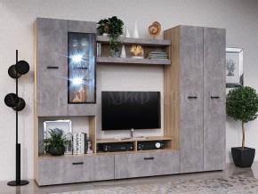 Нэнси New Полка (ЛДСП) Бетон светлый/Сонома в Качканаре - kachkanar.mebel24.online | фото 2