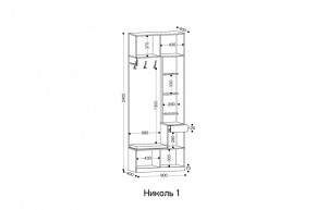 НИКОЛЬ 1 Прихожая в Качканаре - kachkanar.mebel24.online | фото 2