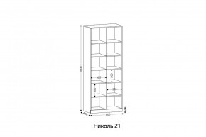 НИКОЛЬ 21 Стеллаж в Качканаре - kachkanar.mebel24.online | фото 2
