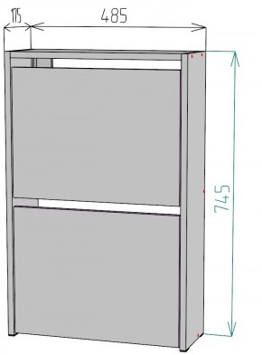 Обувница W120 в Качканаре - kachkanar.mebel24.online | фото 2