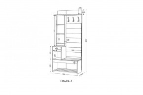ОЛЬГА Прихожая (модульная) в Качканаре - kachkanar.mebel24.online | фото 3
