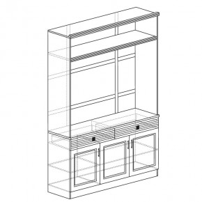 ОРЛЕАН Гостиная (модульная) ясень темный в Качканаре - kachkanar.mebel24.online | фото 5