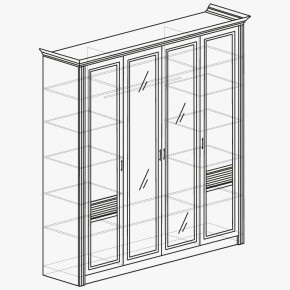 ОРЛЕАН Спальный гарнитур (модульный) ясень белый в Качканаре - kachkanar.mebel24.online | фото 5