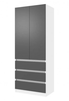 Парус Шкаф 2-х ств. 800 (Белый/Графит) в Качканаре - kachkanar.mebel24.online | фото