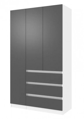 Парус Шкаф 3-х ств. 1200 (Белый/Графит) в Качканаре - kachkanar.mebel24.online | фото