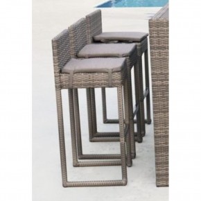 Плетеный барный стул Y390G-W78 Grey в Качканаре - kachkanar.mebel24.online | фото