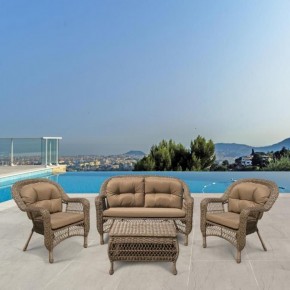 Плетеный комплект для отдыха LV-520BB Beige/Beige в Качканаре - kachkanar.mebel24.online | фото 2