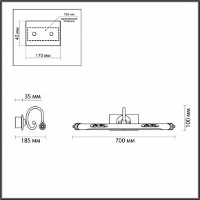 Подсветка для картины Odeon Light Dega 4916/12WL в Качканаре - kachkanar.mebel24.online | фото 3