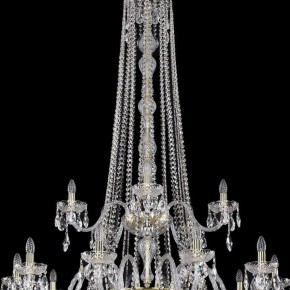 Подвесная люстра Bohemia Ivele Crystal 1402 1402/20+10+5/530/h-206/3d/G в Качканаре - kachkanar.mebel24.online | фото 4