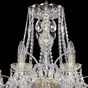 Подвесная люстра Bohemia Ivele Crystal 1411 1411/16+8/360/2d/G в Качканаре - kachkanar.mebel24.online | фото 4