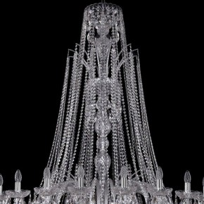 Подвесная люстра Bohemia Ivele Crystal 1411 1411/24/530/XL-163/Ni в Качканаре - kachkanar.mebel24.online | фото 4
