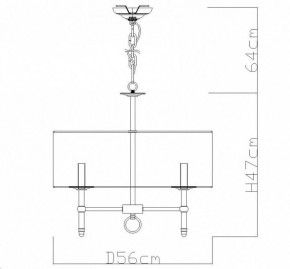 Подвесная люстра Divinare Candela 1162/01 LM-5 в Качканаре - kachkanar.mebel24.online | фото 4