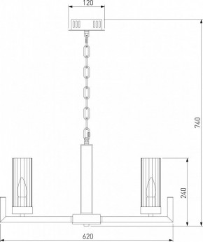 Подвесная люстра Eurosvet Arganie 60133/6 латунь в Качканаре - kachkanar.mebel24.online | фото 6