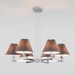 Подвесная люстра Eurosvet Peony 60136/6 хром/графит в Качканаре - kachkanar.mebel24.online | фото 3