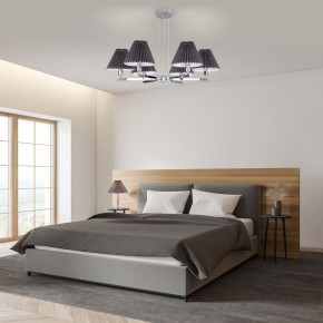 Подвесная люстра Eurosvet Peony 60136/6 хром/графит в Качканаре - kachkanar.mebel24.online | фото 4