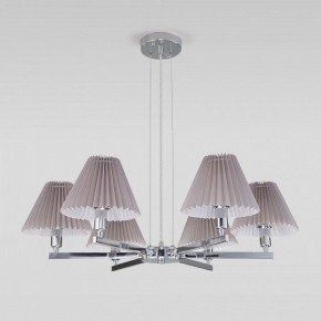Подвесная люстра Eurosvet Peony 60136/6 хром/серый в Качканаре - kachkanar.mebel24.online | фото 4