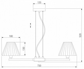 Подвесная люстра Eurosvet Peony 60136/6 хром/серый в Качканаре - kachkanar.mebel24.online | фото 5