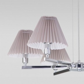 Подвесная люстра Eurosvet Peony 60136/6 хром/серый в Качканаре - kachkanar.mebel24.online | фото 6