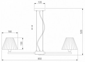 Подвесная люстра Eurosvet Peony 60136/8 хром/графит в Качканаре - kachkanar.mebel24.online | фото 3