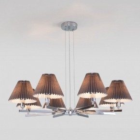 Подвесная люстра Eurosvet Peony 60136/8 хром/графит в Качканаре - kachkanar.mebel24.online | фото 4