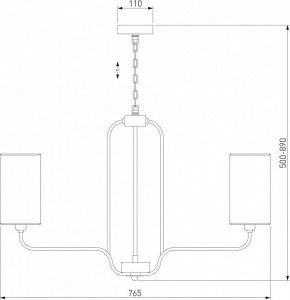 Подвесная люстра Eurosvet Purezza 60128/6 хром в Качканаре - kachkanar.mebel24.online | фото 4