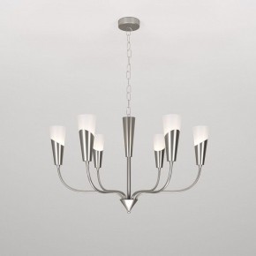Подвесная люстра Eurosvet Rhyton 60167/6 никель в Качканаре - kachkanar.mebel24.online | фото