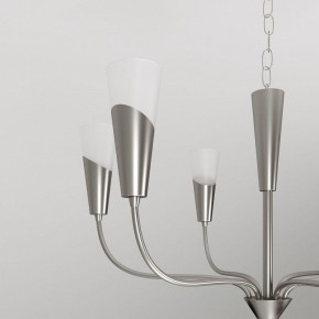 Подвесная люстра Eurosvet Rhyton 60167/6 никель в Качканаре - kachkanar.mebel24.online | фото 8