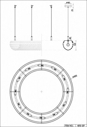 Подвесная люстра Favourite Monilibus 4015-12P в Качканаре - kachkanar.mebel24.online | фото 5