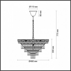 Подвесная люстра Lumion Esme 5233/8 в Качканаре - kachkanar.mebel24.online | фото 4