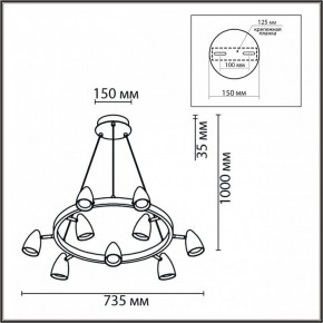 Подвесная люстра Lumion Ilmina 8237/9 в Качканаре - kachkanar.mebel24.online | фото 6