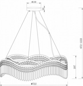 Подвесная люстра Maytoni Gracia DIA201PL-10G в Качканаре - kachkanar.mebel24.online | фото 4