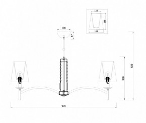 Подвесная люстра Maytoni Krona MOD076PL-08N в Качканаре - kachkanar.mebel24.online | фото 4