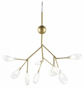 Подвесная люстра Natali Kovaltseva GRACE ll GRACE 75554/9С GOLD SATIN в Качканаре - kachkanar.mebel24.online | фото