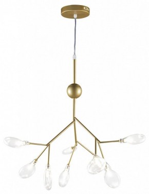 Подвесная люстра Natali Kovaltseva GRACE ll GRACE 75554/9С GOLD SATIN в Качканаре - kachkanar.mebel24.online | фото 2