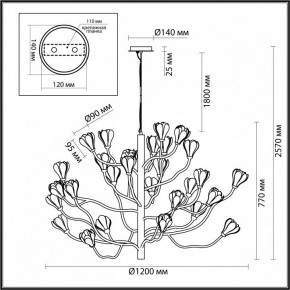 Подвесная люстра Odeon Light Gardi 5090/30 в Качканаре - kachkanar.mebel24.online | фото 2