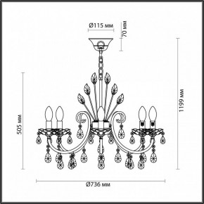 Подвесная люстра Odeon Light Versia 4977/8 в Качканаре - kachkanar.mebel24.online | фото 6