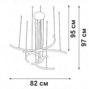 Подвесная люстра Vitaluce V3777 V3777-0/4S в Качканаре - kachkanar.mebel24.online | фото 5