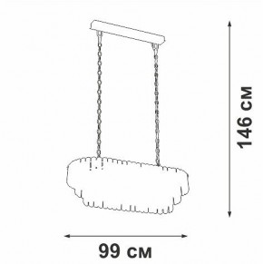 Подвесная люстра Vitaluce V5353 V5353-8/19 в Качканаре - kachkanar.mebel24.online | фото 4