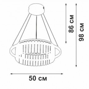 Подвесная люстра Vitaluce V54010 V54010-1/1S в Качканаре - kachkanar.mebel24.online | фото 5