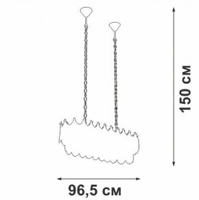 Подвесная люстра Vitaluce V58120 V58120-8/11 в Качканаре - kachkanar.mebel24.online | фото 3